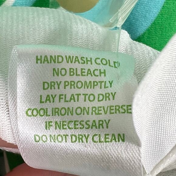 Lilly Pulitzer Charlena Resort White Finders Keepers Shift Dress Green Blue - Picture 11 of 13